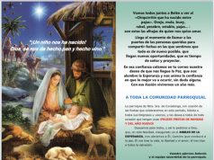 La parroquia les desea una feliz Navidad y un feliz 2025