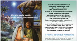 La parroquia les desea una feliz Navidad y un feliz 2025