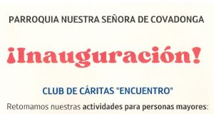 Vuelve el Centro de Mayores de Cáritas de Nuestra Señora de Covadonga