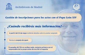 Comunicación a todos los inscritos para los actos públicos con el Papa