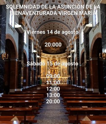 Solemnidad Virgen de la Asunción