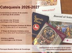 Catequesis 2026-2027 en la parroquia Ntra. Sra. de Covadonga